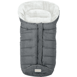 Altabebe Chancelière De Poussette Hiver Universelle Rembourrage 3M Gris Clair Whitewash