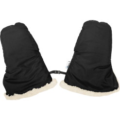 Altabebe Moufles Pour Poussette Agneau Nordkap Noir