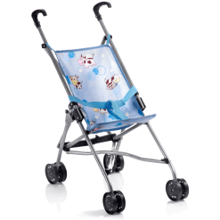 BAYER CHIC 2000 Poussette Canne Pour Poupée Mini Happy Cow Bleu Clair