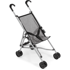 BAYER CHIC 2000 Poussette Canne Pour Poupée Mini Mélange Gris