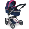 BAYER CHIC 2000 Poussette Pour Poupée Combinée MIKA Stars Bleu Marine
