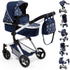 Bayer Design Poussette Pour Poupée Combinée Neo Vario Bleu Coeurs -France Poussettes Soldes Boutique bayer design poussette pour poupee combinee neo vario bleu coeurs a295785