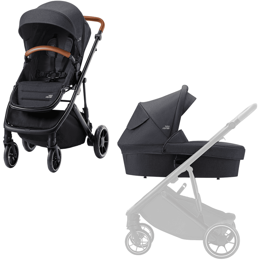 Britax Römer Poussette Duo Combinée 2en1 Strider M Habillage Pluie Black Shadow 3 Britax Römer Poussette Duo Combinée 2en1 Strider M Habillage Pluie Black Shadow