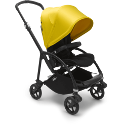 Bugaboo Poussette Bee 6 Classique Complète Châssis Black/habillage Black Lemon Yellow