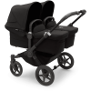 Bugaboo Poussette Double Côte à Côte Donkey 5 Twin Complète Black/Midnight Black -France Poussettes Soldes Boutique bugaboo poussette double cote a cote donkey 5 twin complete black midnight black a381981