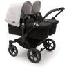 Bugaboo Poussette Double Côte à Côte Donkey 5 Twin Complète Black/Misty White -France Poussettes Soldes Boutique bugaboo poussette double cote a cote donkey 5 twin complete black misty white a381984