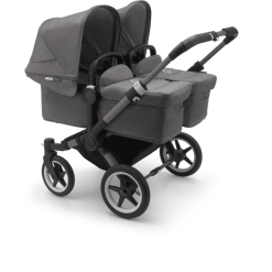 Bugaboo Poussette Double Côte à Côte Donkey 5 Twin Complète Graphite/Grey Melange