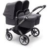 Bugaboo Poussette Double Côte à Côte Donkey 5 Twin Complète Graphite/Stormy Blue -France Poussettes Soldes Boutique bugaboo poussette double cote a cote donkey 5 twin complete graphite stormy blue a381980