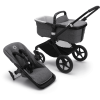 Bugaboo Poussette Duo Combinée 2en1 Basis Fox 3 Black/Grey Melange -France Poussettes Soldes Boutique bugaboo poussette duo combinee 2en1 basis fox 3 black grey melange a326121