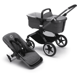 Bugaboo Poussette Duo Combinée 2en1 Basis Fox 3 Graphite/Grey Melange