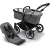 Bugaboo Poussette Duo Combinée 2en1 Donkey 5 Base Graphite/Grey Melange