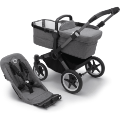 Bugaboo Poussette Duo Combinée 2en1 Donkey 5 Base Graphite/Grey Melange