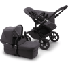 Bugaboo Poussette Duo Combinée 2en1 Donkey 5 Mineral Mono Complete Black/Washed Black -France Poussettes Soldes Boutique bugaboo poussette duo combinee 2en1 donkey 5 mineral mono complete black washed black a342657
