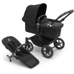 Bugaboo Poussette Duo Combinée 2en1 Donkey 5 Mono Complete Black/Midnight Black
