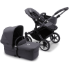 Bugaboo Poussette Duo Combinée 2en1 Donkey 5 Mono Complete Graphite/Stormy Blue