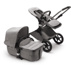 Bugaboo Poussette Duo Combinée 2en1 Fox 3 Mineral Complete Graphite/Light Grey