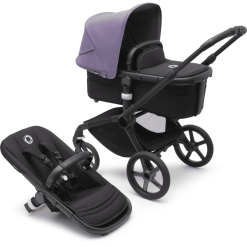 Bugaboo Poussette Duo Combinée 2en1 Fox 5 Siège Black/Astro Purple