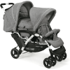 CHIC 4 BABY Poussette Double Inline DUO Melange Gris-blanc -France Poussettes Soldes Boutique chic 4 baby poussette double inline duo melange gris blanc a259647