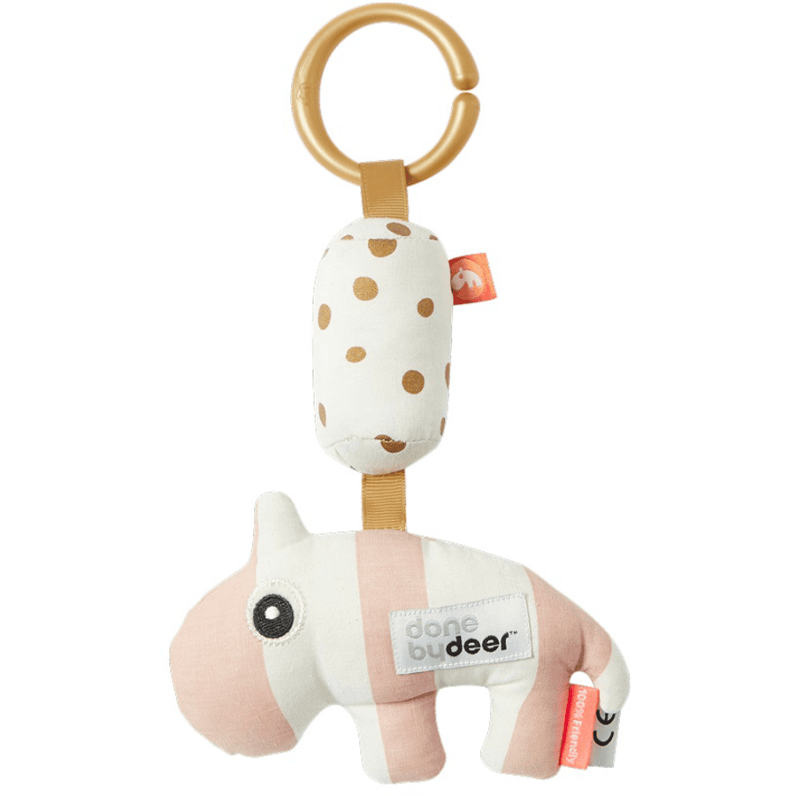 Done By Deer™ Hochet Pour Poussette Ozzo Hippopotame Rose 3 Done By Deer™ Hochet Pour Poussette Ozzo Hippopotame Rose