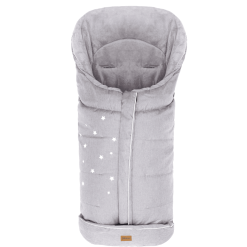 Fillikid Chancelière Pour Poussette Hiver Askja Étoiles, Mélange Gris Clair