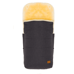 Fillikid Chancelière Universelle Pour Poussette Hiver Bernina Agneau Mélange Gris Foncé/naturel