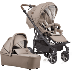 GESSLEIN Poussette Duo Combinée 2en1 F4 Air+, Sable