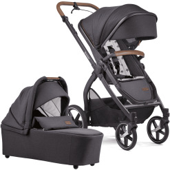 GESSLEIN Poussette Duo Combinée 2en1 FX4 Life, Anthracite/étoile