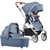 GESSLEIN Poussette Duo Combinée 2en1 FX4 Life, Bleu Moyen/palmier -France Poussettes Soldes Boutique gesslein poussette duo combinee 2en1 fx4 life bleu moyen palmier a379685