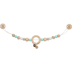 Goki Chaîne De Poussette étoile Avec Clips Turquoise