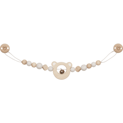 Goki Chaîne De Poussette Tête D'ours Avec Clips