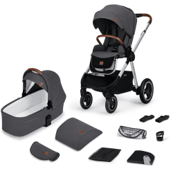 Kinderkraft Poussette Duo Combinée 2en1 EVERYDAY Dark Grey