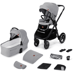 Kinderkraft Poussette Duo Combinée 2en1 EVERYDAY Light Grey