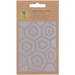 LÄSSIG Stickers Réfléchissants Pour Poussette/sac Hexagone
