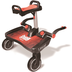 Lascal Planche à Roulettes Pour Poussette Buggy Board Maxi Plus Siège Rouge