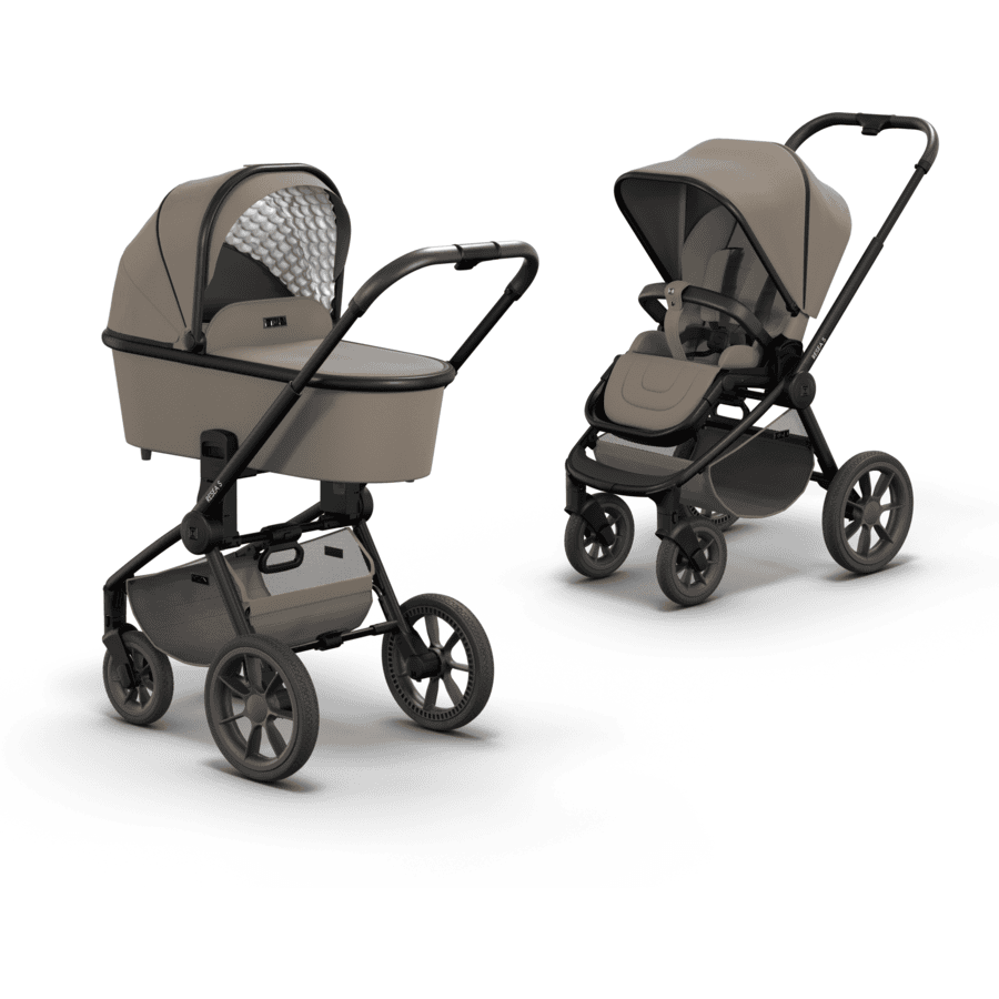 MOON Poussette Duo Combinée 2en1 Resea S Basic Mud 3 MOON Poussette Duo Combinée 2en1 Resea S Basic Mud