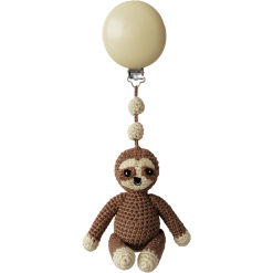 NatureZoo Of Denmark Hochet Pour Poussette Paresseux Brun