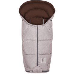 Odenwälder Chancelière De Poussette Universelle Donny Lux Fashion Modern Blizzard Chocolat Doux