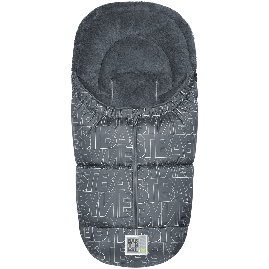 Odenwälder Chancelière De Poussette Universelle Hiver Levi Fashion Letters BabyNest Silver-grey 3 Odenwälder Chancelière De Poussette Universelle Hiver Levi Fashion Letters BabyNest Silver-grey