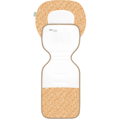 Odenwälder Matelas De Poussette Babycool Ergo, White Leaves Mustard