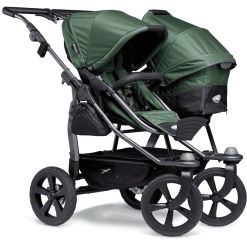 Tfk Poussette Double Combinée Duo Ecco Côte à Côte Olive