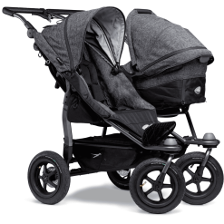 Tfk Poussette Double Côte à Côte Duo Air Premium Anthracite