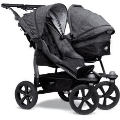 Tfk Poussette Double Côte à Côte Duo Ecco Premium Anthracite
